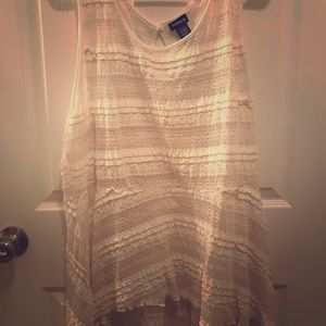torrid Tops - TORRID CREAM LACE TANK SIZE 2 torrid Tops - TORRID CREAM LACE TANK SIZE 2